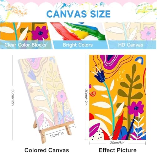 JULOUYN 4 Pack Paint by Numbers Kit for Adults Landscape with Framed 8x12in - Image 2
