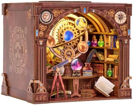 TOYQI Book Nook Kit, DIY Miniature Dollhouse Kit for Adults and Teens by TOYQI