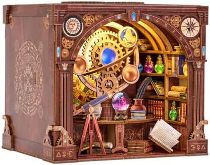 TOYQI Book Nook Kit, DIY Miniature Dollhouse Kit for Adults and Teens by TOYQI