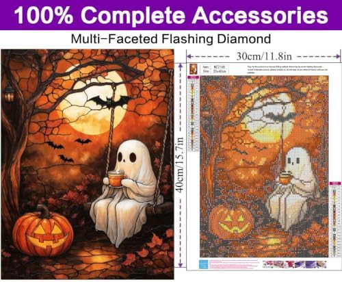 Halloween Diamond Art Kits for Adults, Diamond Painting Kits for Adults - Image 4