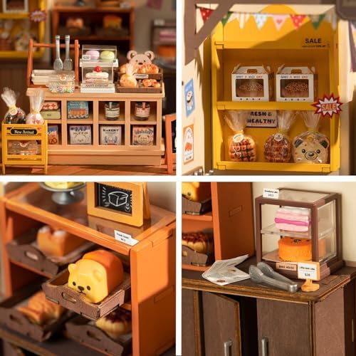 Rolife Bakery Shop DIY Miniature Dollhouse Kit Creative Gift for Adults - Image 4
