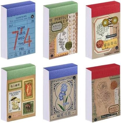PRSTINCOL Washi Stickers Book, 6 Sets 300 Pcs by PRSTINCOL