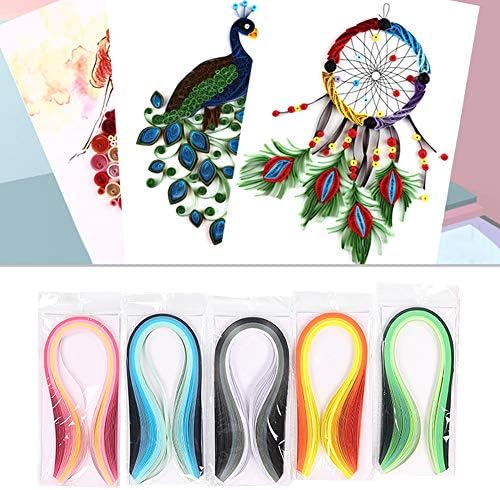 Quilling Tool Set, Paper Quilling Craft Kit, Complete 15pcs with Quilling Board, Template, Pen, Needle for DIY Art Projects. Perfect for Beginners, Artists and Adults. - Image 7