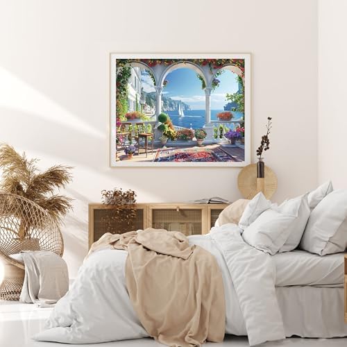 Ycydilirab Landscape Paint by Numbers Kit for Adults - Landscape Paint by Number for Adults,Paint by Number Adult Wall Art Decor 16×20 Inch - Image 2