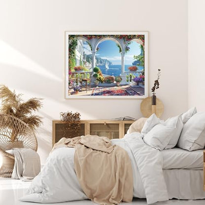 Ycydilirab Landscape Paint by Numbers Kit for Adults - Landscape Paint by Number for Adults,Paint by Number Adult Wall Art Decor 16×20 Inch - Image 2
