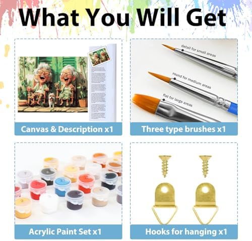 Paint by Numbers Kit for Adults, Adult Paint by Number Kits 16x20 Inch - Image 5