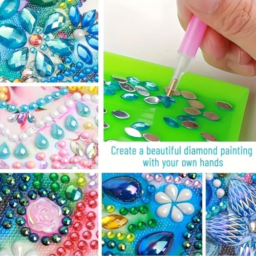 Santiway DIY Diamond Art Painting Kit - PU Leather Credit Card Holder Wallet & Coin Purse with Dragon Pattern, Zipper Organizer 4.33x3.14in for Adults​ - Image 6