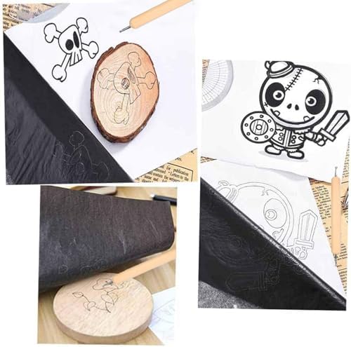 Wood Burning Kit 60W 110V Pyrography Pen Set Adjustable Temperature Soldering Iron Wood Burner with Carbon Paper Dotting Tools and Tips Stand Accessories for DIY Arts Crafting Embossing Carving - Image 6