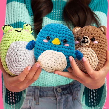 Original Squishmallows Omar the Bear Crochet Kit, Includes Yarn, Crochet Hook, Starter Hooks, Step-By-Step Tutorials, Exclusive Crochet Kit for Beginners, DIY Craft, Crochet Kits, Great Teen Gifts - Image 7