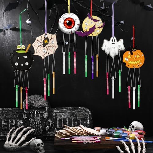 JellyArch Halloween 30 Pack DIY Wind Chime Kit Art and Crafts - Image 5