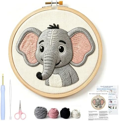 AohaiNova Punch Needle Kit for Adult Beginners, Punch Needling Set Elephant by Unknown