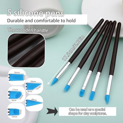 Silicone Sculpting Tools, Pottery Tools, Clay Tools, Clay Sculpting Tools - Image 2