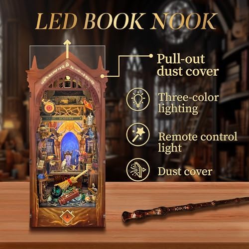 Book Nook Kit DIY Miniature House 3D Wooden Puzzle - Magic Academy - Image 3