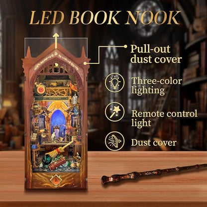 Book Nook Kit DIY Miniature House 3D Wooden Puzzle - Magic Academy - Image 3
