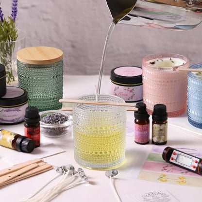 DARJEN Candle Making Kit for Adults, 8 Jars & Tins Soy Wax Scented DIY Set - Image 6