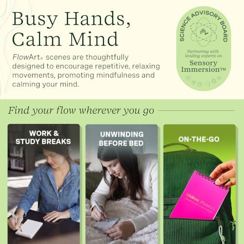 Lifelines FlowArt Mini Activity Pad, 3-Pack - Dot-by-Letter Coloring Books - Image 6