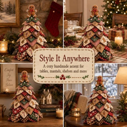 2026 New Christmas & Halloween DIY Quilted Fabric Tree Kit, 3D Layered Sewing Craft Set for Beginners, Christmas Tree Quilt Kit, Handmade Tabletop Holiday Decor, Gift for Craft Lover - Image 6