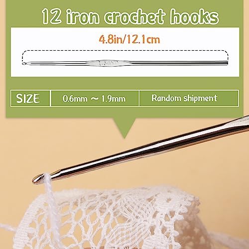 IMZAY 54 Pcs Crochet Hooks Set 0.6–6.5mm Ergonomic Crochet Needles Set - Image 4