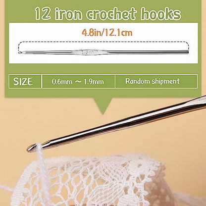 IMZAY 54 Pcs Crochet Hooks Set 0.6–6.5mm Ergonomic Crochet Needles Set - Image 4