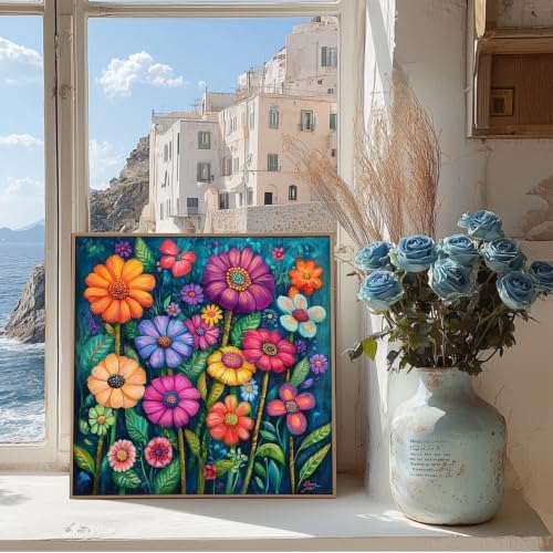 AIBOERL Paint by Numbers Kit for Adults Beginner,Flowers,12X16In - Image 4