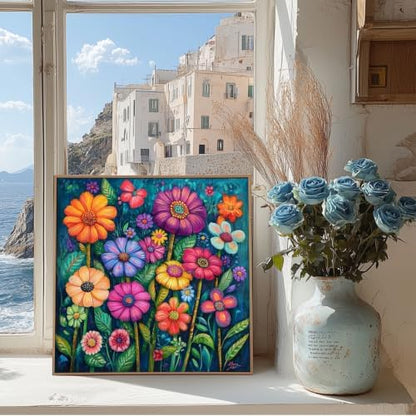 AIBOERL Paint by Numbers Kit for Adults Beginner,Flowers,12X16In - Image 4