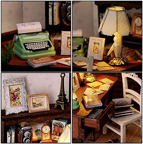 CUTEROOM DIY Doll Room Miniature Furniture Wooden House Kit-Elegant Studio - Image 5