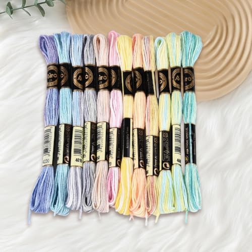 12 Skeins 105 Yards Colorful Friendship Bracelet String for Craft - Image 7