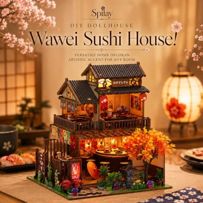 Spilay DIY Miniature House Kit for Adults, Miniature Dollhouse Building Kit - Image 3