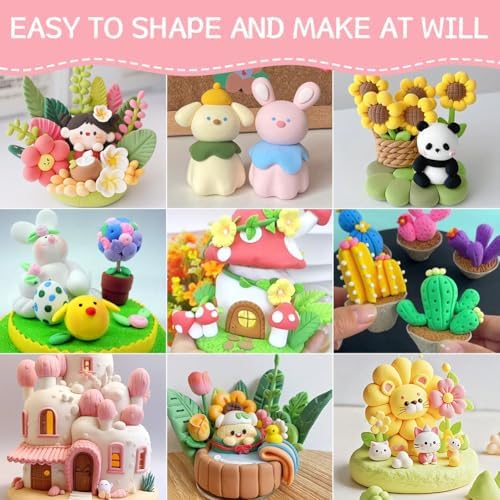 Ainiv Air Dry Clay Kit, 72 Colors DIY Model Magic Clay for Kids - Image 6