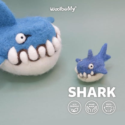 Woolbuddy Needle Felting Kit for Beginners Adults, Shark Sea Animal Project, Includes Tools, Supplies, and Instructions for Easy DIY Crafts
