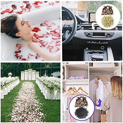 30 Bags Dried Flowers,100% Natural Dried Flowers Herbs Kit for Soap Making, DIY Candle Making,Bath - Include Rose Petals,Lavender,Don't Forget Me,Lilium,Jasmine,Rosebudsand More - Image 5