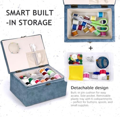 MKNZOME Sewing Box with Supplies Kit for Women, Complete Accessories - Image 3