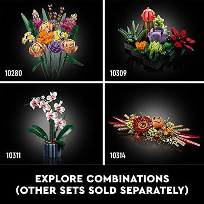 LEGO Icons Dried Flower Centerpiece Building Sets for Adults, Ages 18+ Years - Fall & Thanksgiving Decorations for Dinner Table or Mantel - 10314 - Image 6