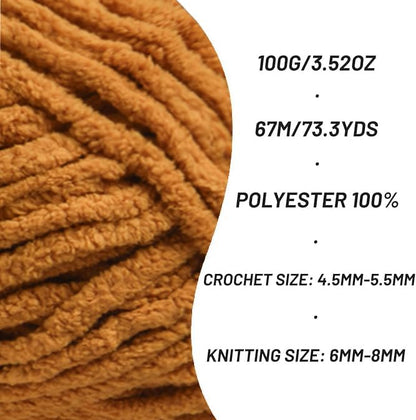 3 Pack Chunky Chenille Yarn for Crocheting，Baby Yarn for Crocheting Soft Blankets，Bulky Yarns for Crochet Amigurumi，300g (223yds) Fluffy Velvet Yarns for Hand Knitting (3 Loess)