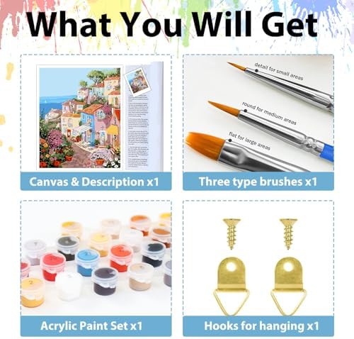 Paint by Numbers Kit for Adults, Adult Paint by Number Kits 16x20 Inch - Image 5