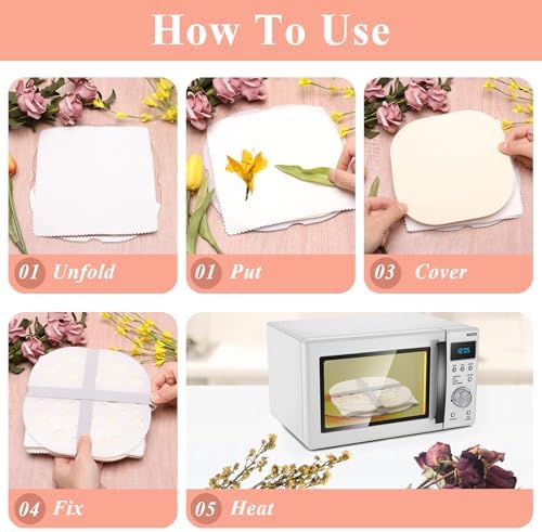 Catcan Microwave Flower Press Kit, 4 Layers Drying Pressing Kit, 8 x 8 inch - Image 7