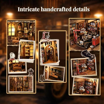 DIY Book Nook Kits for Adults, Vintage Car Repair Shop - Image 6