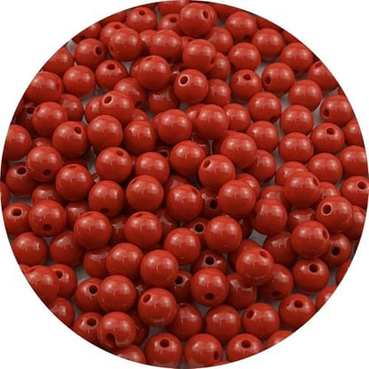 200pcs Acrylic Round Beads for Crafts 10mm Resin Candy Color Spacer Beads with Hole for Jewelry Making Sewing Crafts Decoration Necklaces Bracelets Earrings Supplies(Red) by Unknown