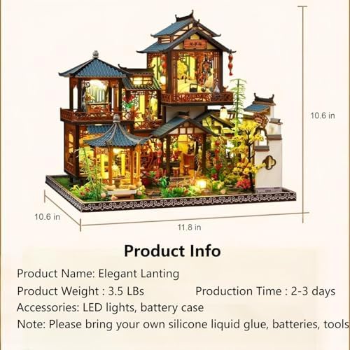 YSWOOD WORLD DIY Miniature House Kit, Creative Gift for Adults Teen - Image 2