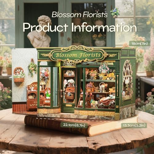 Fsolis Miniature House Book Nook Kit - Image 3