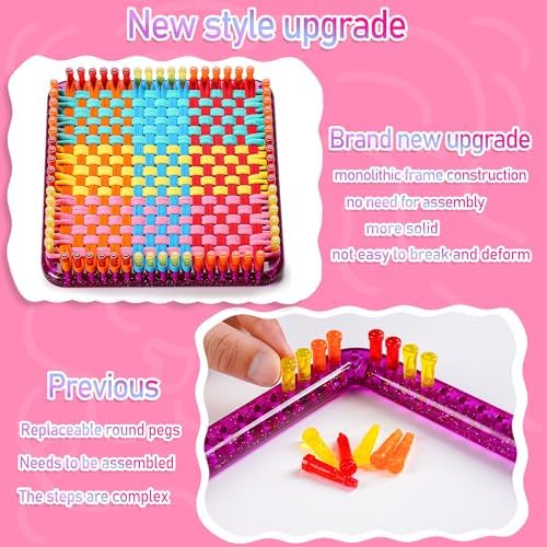 CCTVRTV Weaving Loom Kit Toys for Kids and Adults, DIY Arts and Crafts - Image 2
