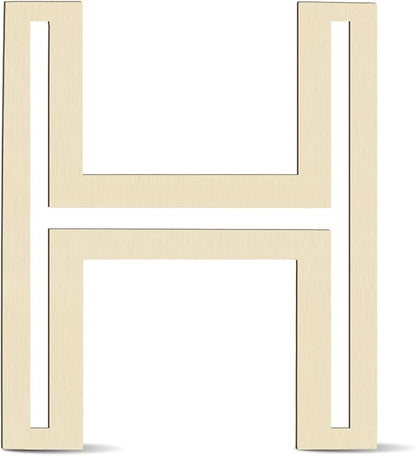 Large Wooden Letters 14 inch for Wall Decor Crafts Big Wood Letter H 1/5 Inch Thick Unfinished Alphabet Cutouts Paintable Letters for DIY Wreath Home Party Wedding Baby Nursery Decorations (H)