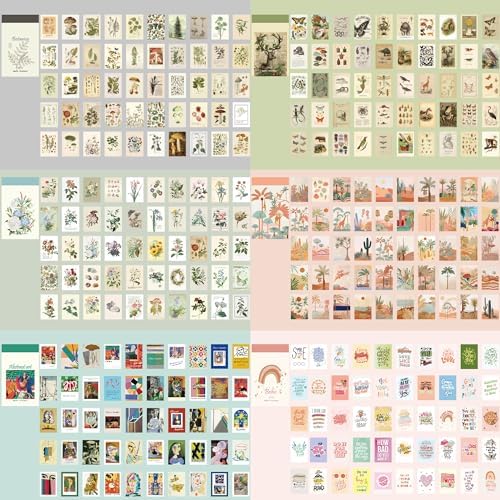 12 Sets 600 Sheets Washi Stickers for Journaling, Boho, Abstract, Vintage Scrapbook Sticker Set for Bullet Journal Art Diary Card Craft Gifts Planner Notebook - Image 3