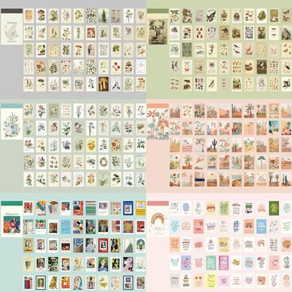 12 Sets 600 Sheets Washi Stickers for Journaling, Boho, Abstract, Vintage Scrapbook Sticker Set for Bullet Journal Art Diary Card Craft Gifts Planner Notebook - Image 3