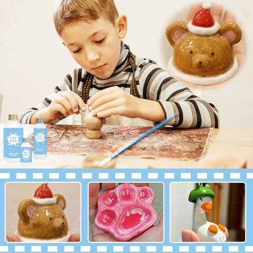 100ml Air Dry Clay Glaze, Protect Clay Surfaces,Delivers Gloss Glaze Effect - Image 6