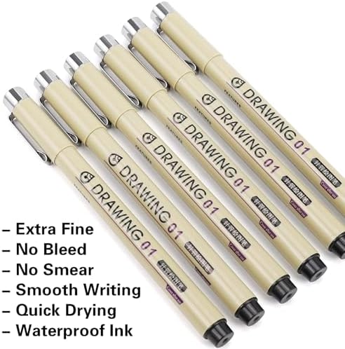 Muchcute Extra Fine Point Writing Pens,6 Black 0.25mm Smooth No Bleed Bible - Image 3