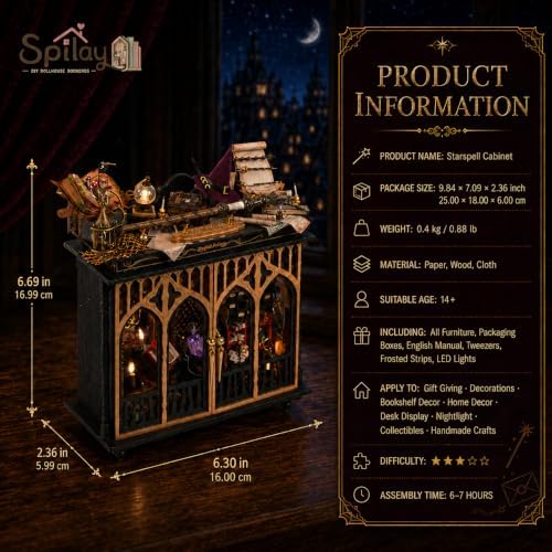 Spilay DIY Miniature House Kit for Adults, Magic Dollhouse Building Kit - Image 2