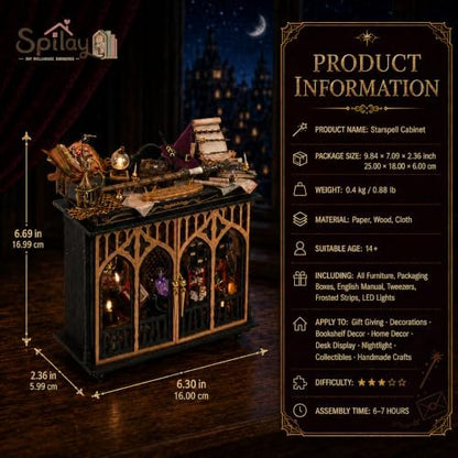 Spilay DIY Miniature House Kit for Adults, Magic Dollhouse Building Kit - Image 2