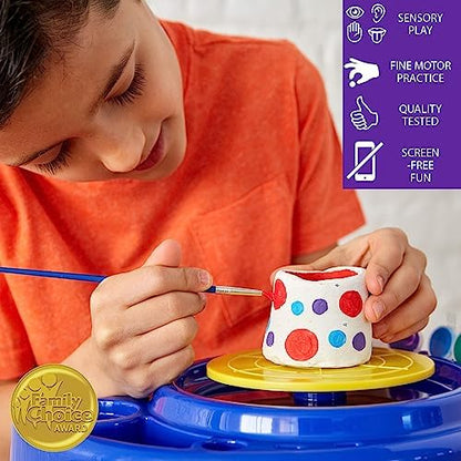 Made By Me Motorized Power Pottery Wheel - At Home Pottery Making – Clay Sculpting Activity for Kids Ages 6 and Up - Image 5