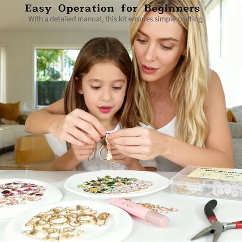 460PCS Keychain Kit, Rich Enamel Themes, Greeting Cards Included, Beginner - Image 5